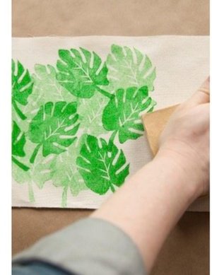 Fabric Stamping with artist Lisa Solum