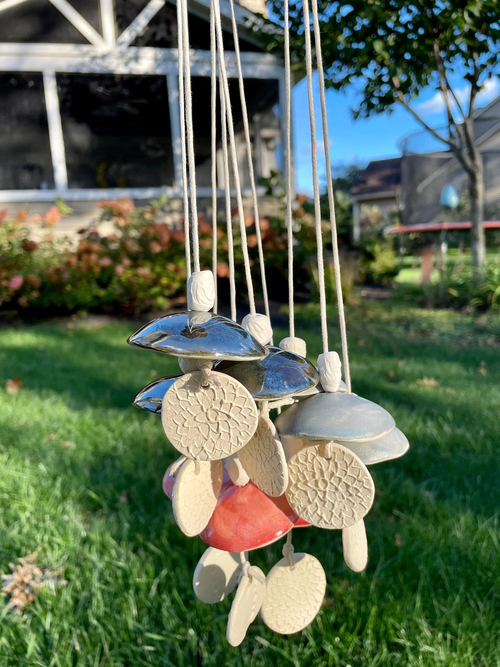 Custom Ceramic Wind Chimes May 14th and 21st with artist Shelby Meyer