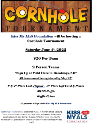 Kiss My ALS Foundation Cornhole Tournament