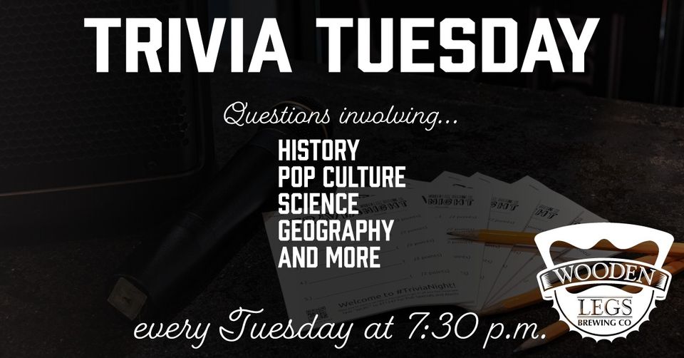 Trivia Tuesday at Wooden Legs