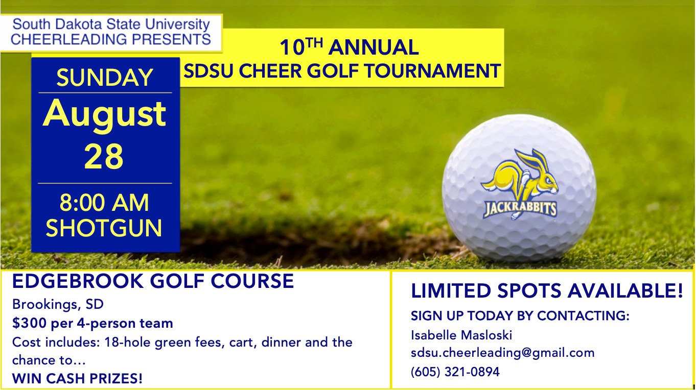 10th Annual SDSU Cheer Golf Tournament Fundraiser