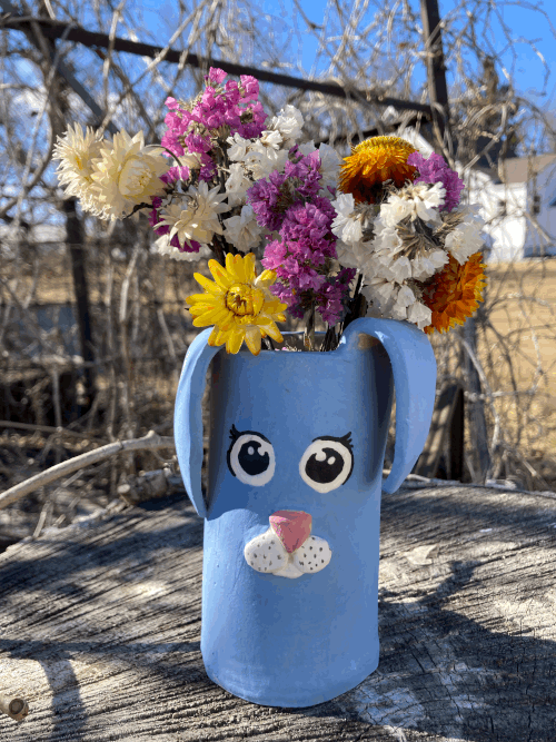 Spring Bunny Vase