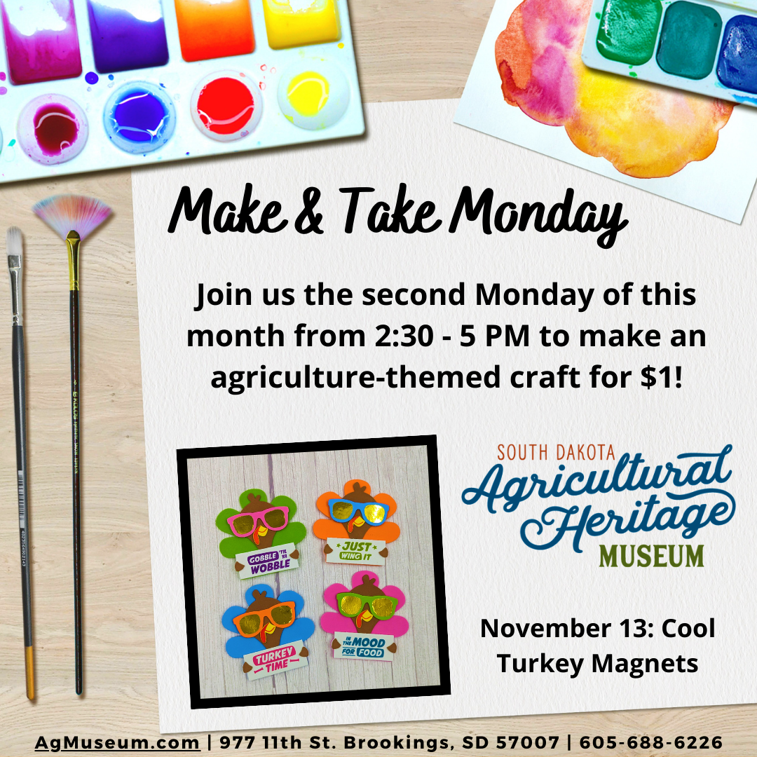 November Make & Take Monday – Cool Turkey Magnets