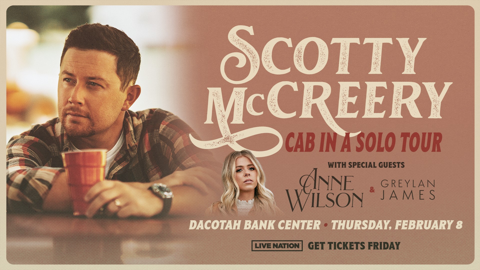 Scotty McCreery Cab in a Solo Tour