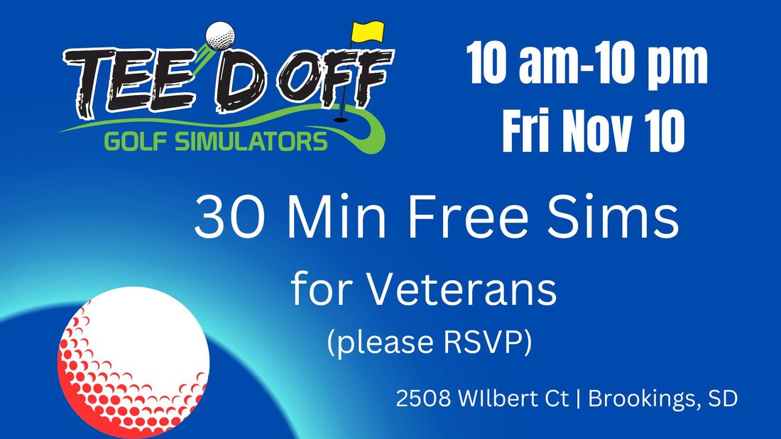 30 Min Free Sims for Veterans @ Tee’d Off