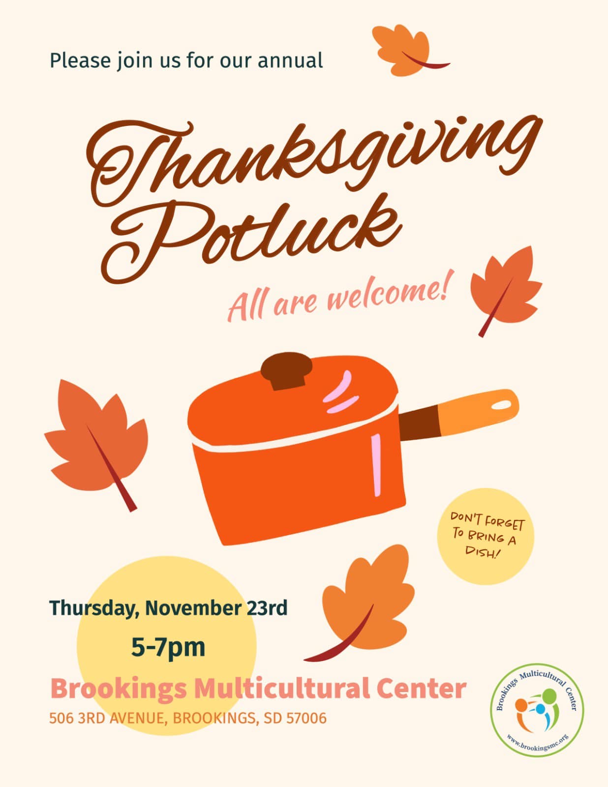 BMC: Thanksgiving Potluck