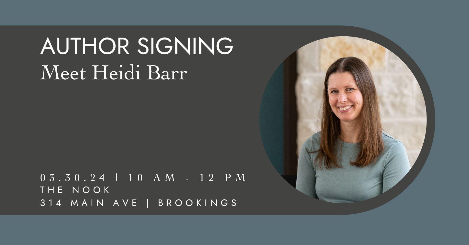 Author Signing with Heidi Barr
