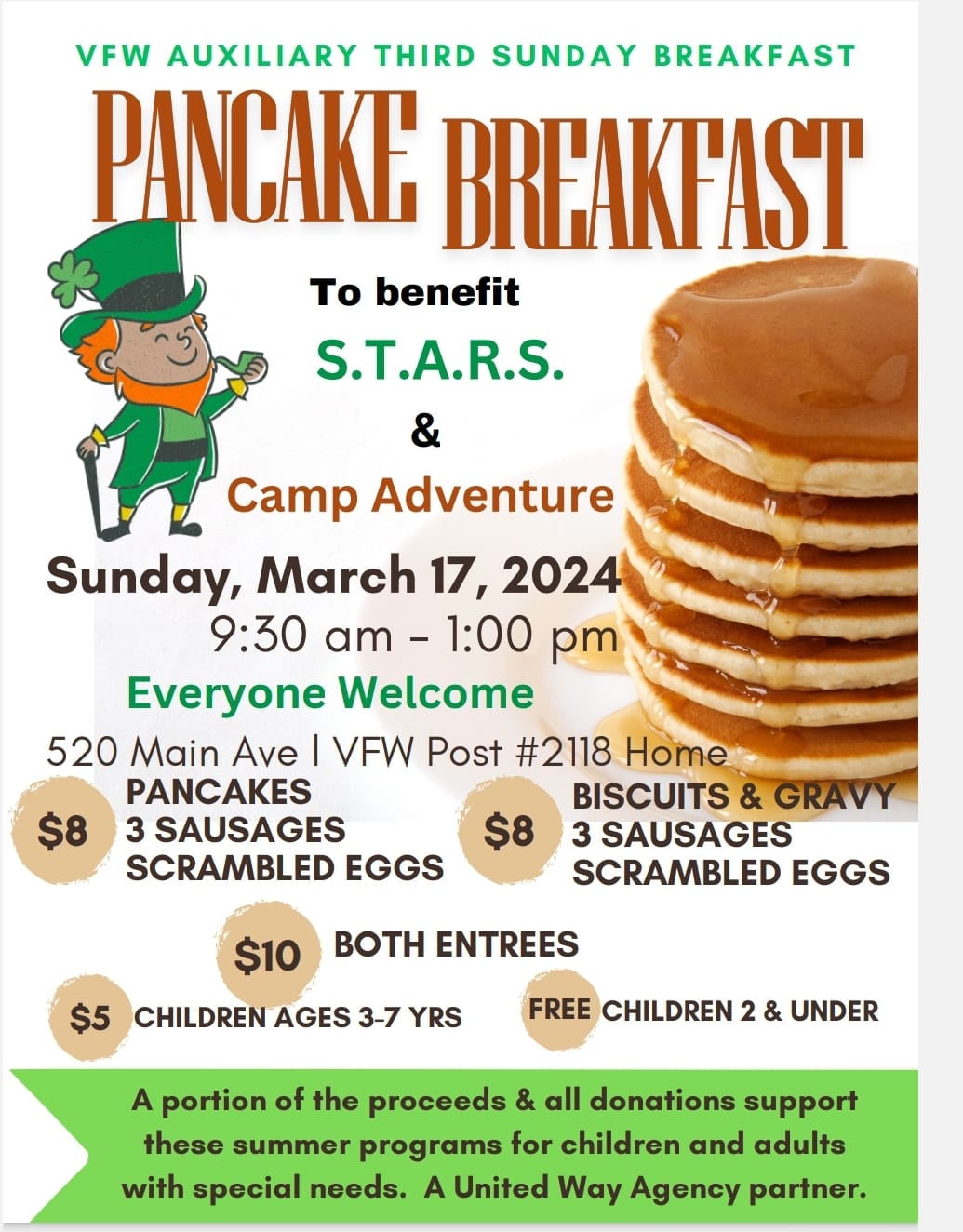 VFW Pancake Breakfast