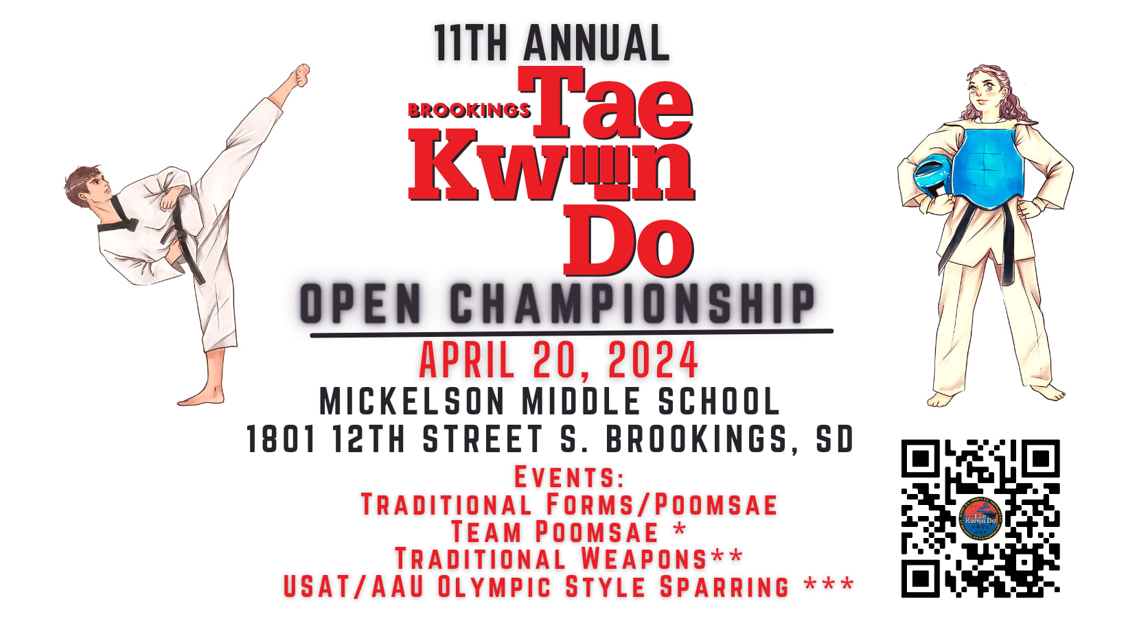 11th Annual Brookings TaeKwonDo Open Championship