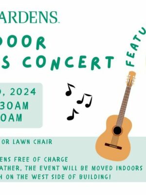 Free Outdoor Children's Concert at McCrory Gardens: Featuring Phil Baker!