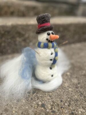 Snowman Needle Felting