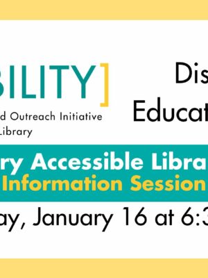 State Library Accessible Library Services Information Session