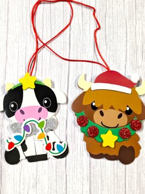 December Make & Take Monday - Cow Ornaments