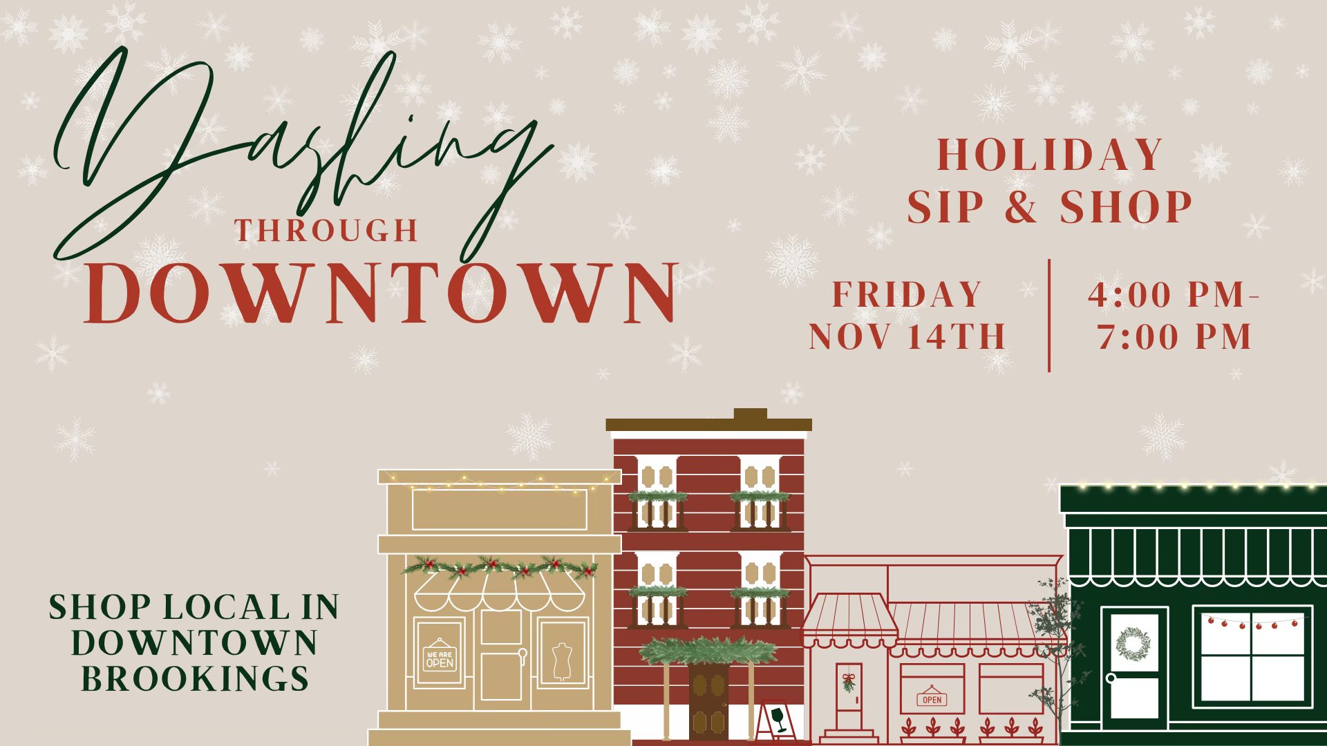 Downtown Brookings Sip & Shop