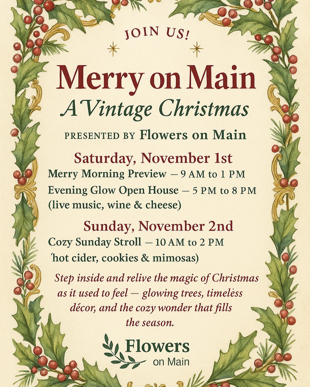 Merry on Main: A Vintage Christmas