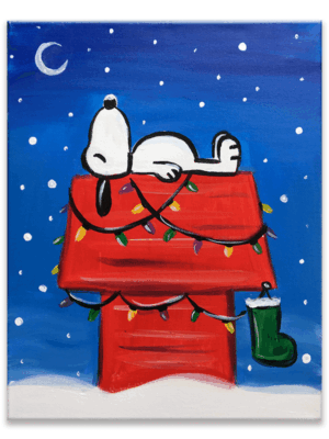 Sleepy Snoopy Paint & Sip