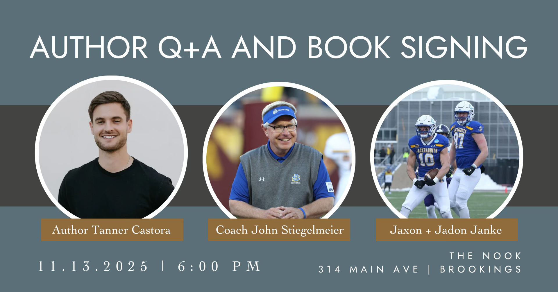 Author Signing: Tanner Castora + John ‘Stig’ Stiegelmeier