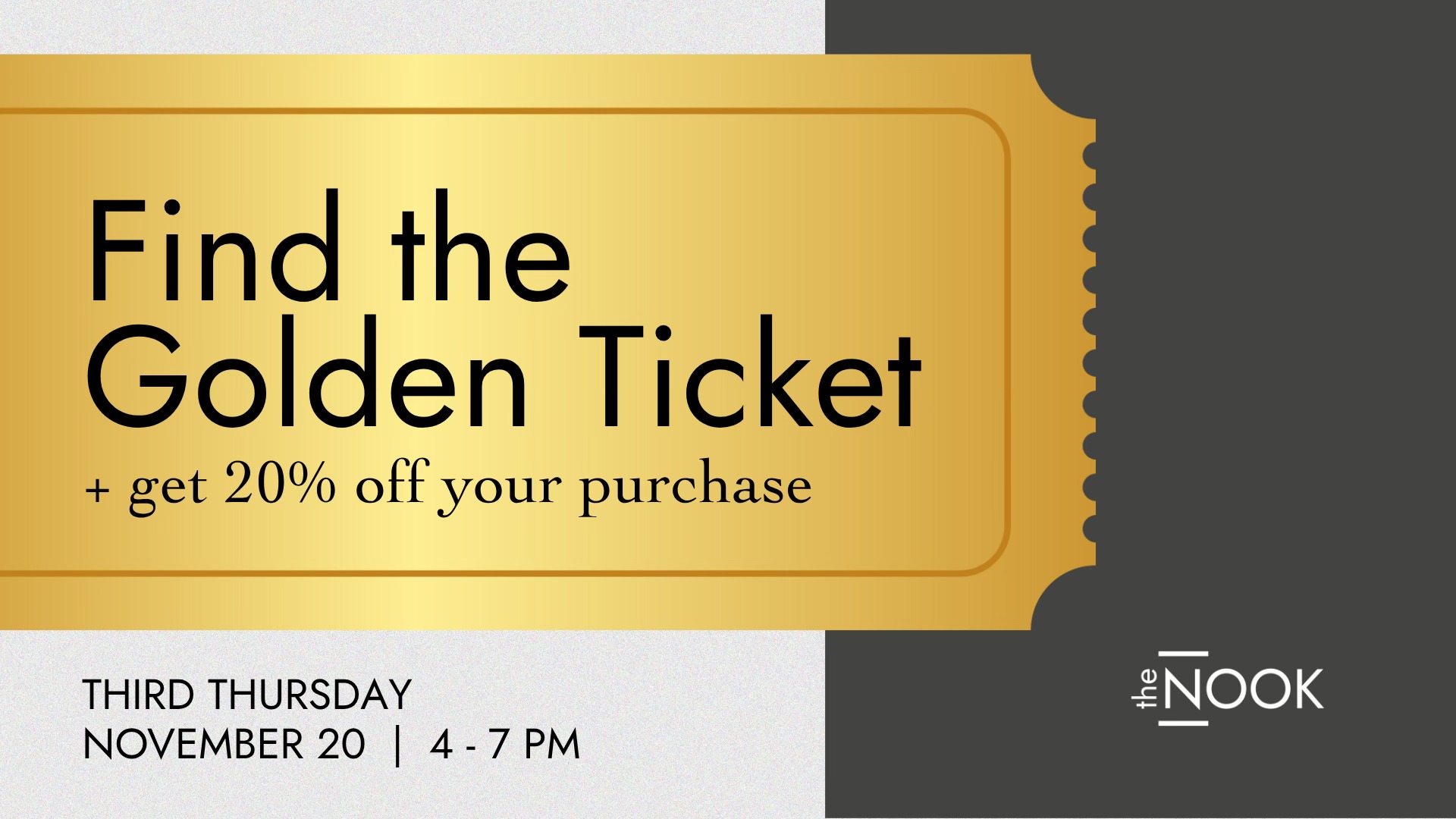 Find the Golden Ticket! 🎟️