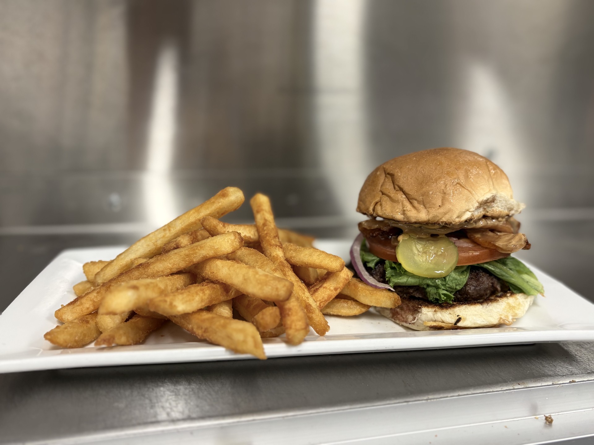 Burger with Fries from Hy-Vee