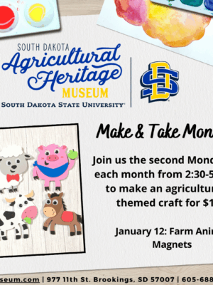 January Make & Take Monday - Farm Animal Magnets