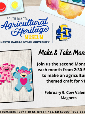 February Make & Take Monday - Cow Valentine Magnets
