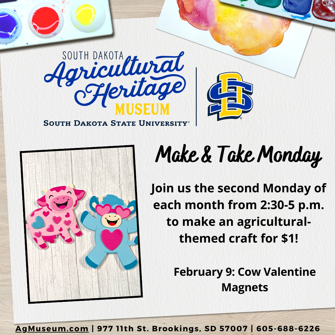 February Make & Take Monday – Cow Valentine Magnets