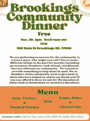 Brookings Community Dinner