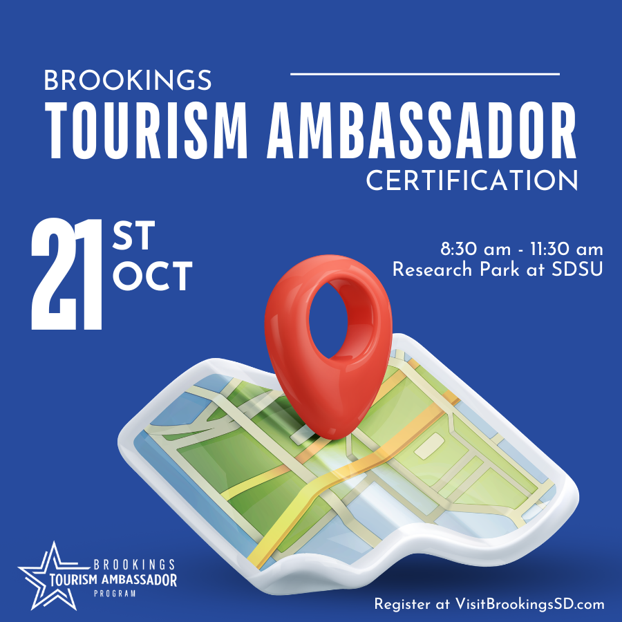 Brookings Tourism Ambassador Certification