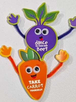 September Make & Take Monday - Funny Vegetable Magnets