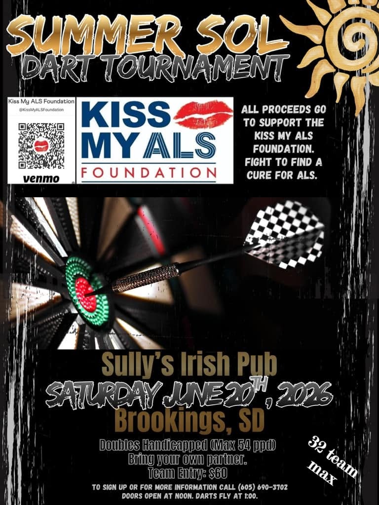 Kiss My ALS – Summer SOL Dart Tournament