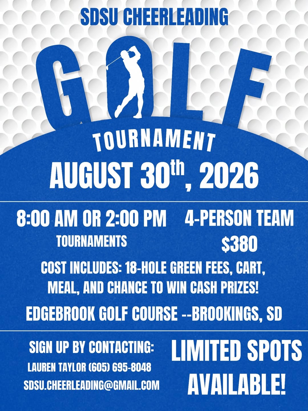 14th Annual SDSU Cheer Golf Tournaments